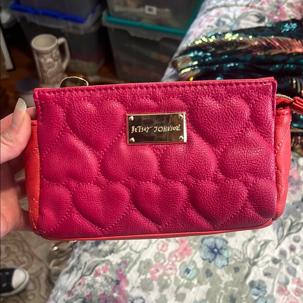 Betsey Johnson Pink Quilted Women's Bag